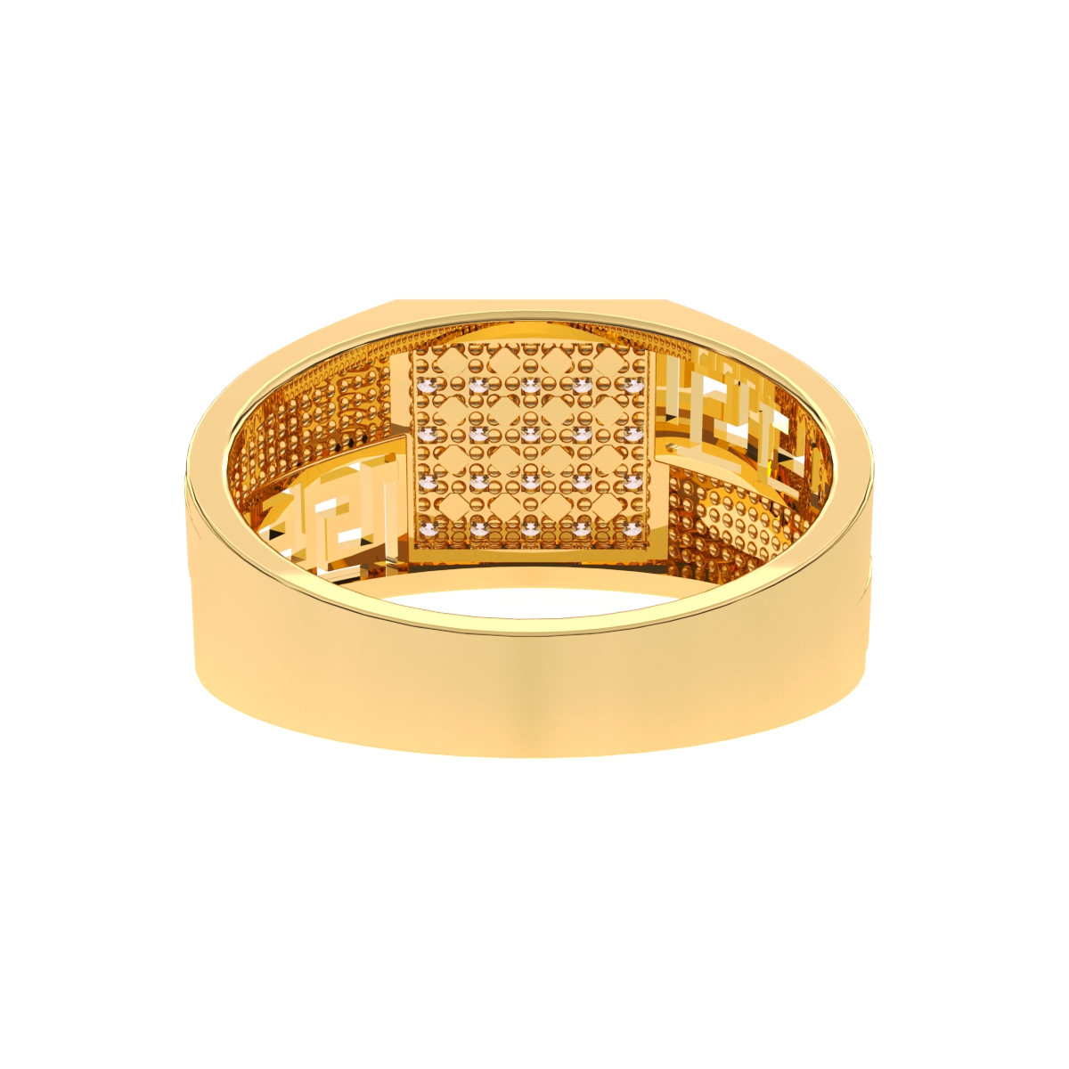 Stackable Round Diamond Ring For Men